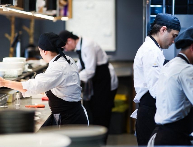 Els treballadors del restaurant Beç.